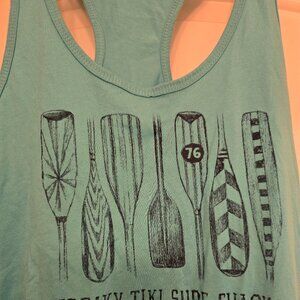 WOMEN'S FREAKY TIKI SURF SHACK TANK TOP - SIZE LARGE